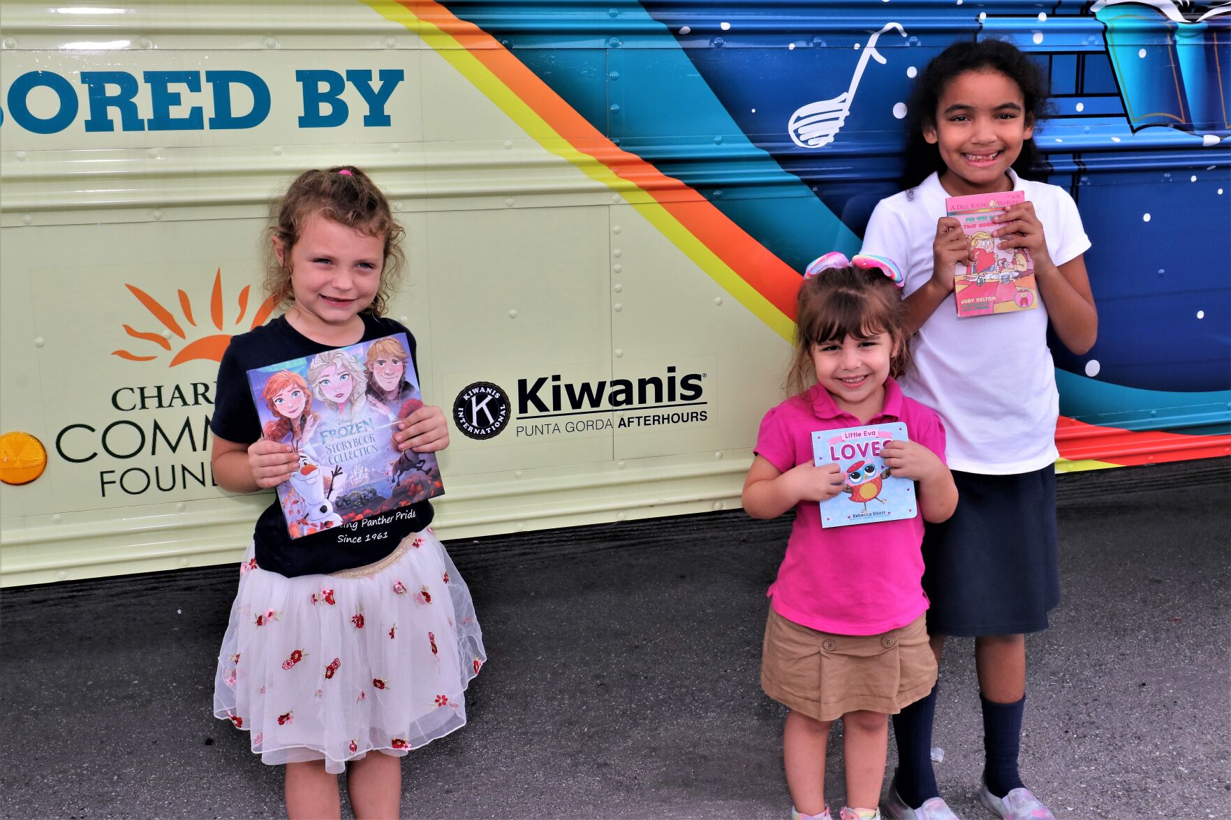 Local students get new books from Lizzy the Literacy Bus